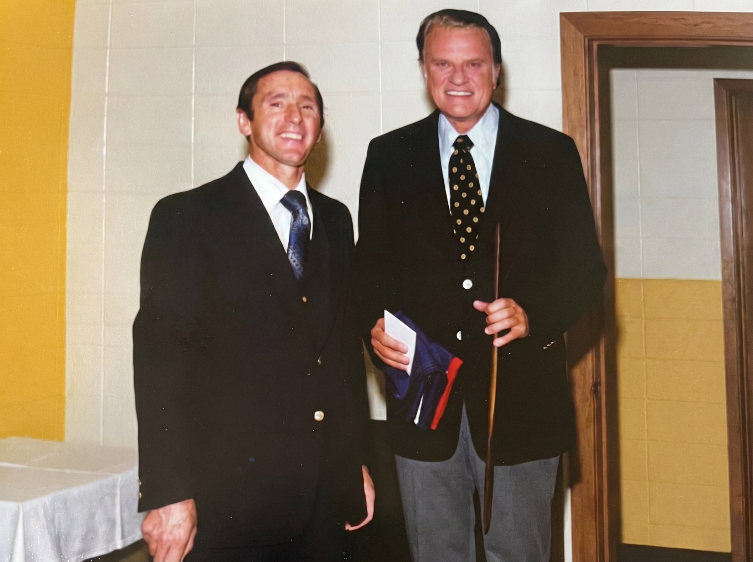Peter J. Daniels with Billy Graham